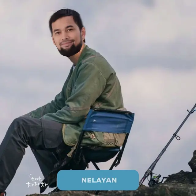 8 Editan Foto Teuku Wisnu jadi Kim Seon Ho di Hometown Cha-Cha-Cha, Kocak Banget