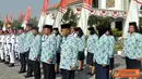 Citizen6, Sidoarjo: Prajurit Denmako Pasmar-1 memperingati HUT RI ke-67 di Lapangan Apel Mako Pasmar-1,Trian Moekijat, Jalan A. Yani No.1A, Gedangan Sidoarjo, Jum’at (17/8). (Pengirim: Budi Abdillah).