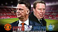 Manchester United vs Queens Park Rangers (Liputan6.com/Ari Wicaksono)