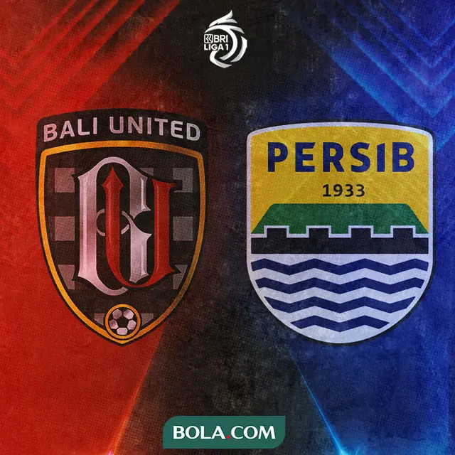 Ilustrasi - Logo Bali United dan Persib Bandung