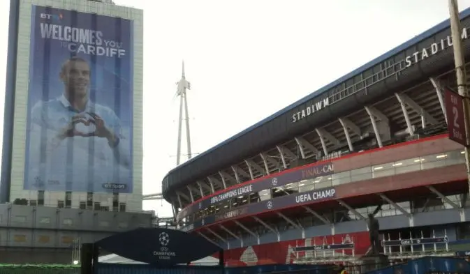 Millenium Stadium berbenah usai gelar final Liga Champions 2016/2017 antara Juventus vs Real Madrid. (Liputan6.com/Harley Ikhsan)