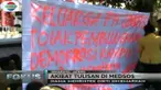 Puluhan mahasiswa yang tergabung dalam aliansi mahasiswa Universitas Negeri Semarang mendatangi Mapolrestabes Semarang.