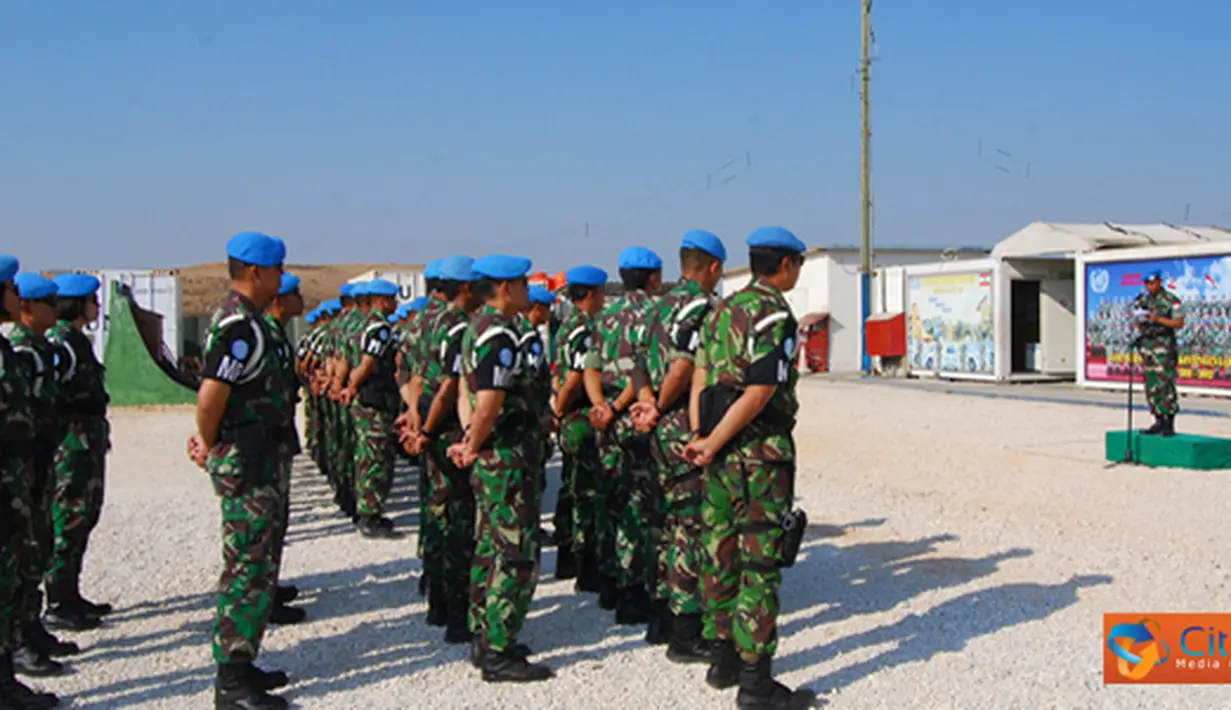 Citizen6, Lebanon: Peringatan ini diikuti oleh personel Polisi Militer Angkatan Laut dan Polisi Militer Angkatan Udara digelar di Markas Sector East Military Police Unit, Gajah Mada Base, UN Posn 7-3, Lebanon Selatan. (Pengirim: Badarudin Bakri)
