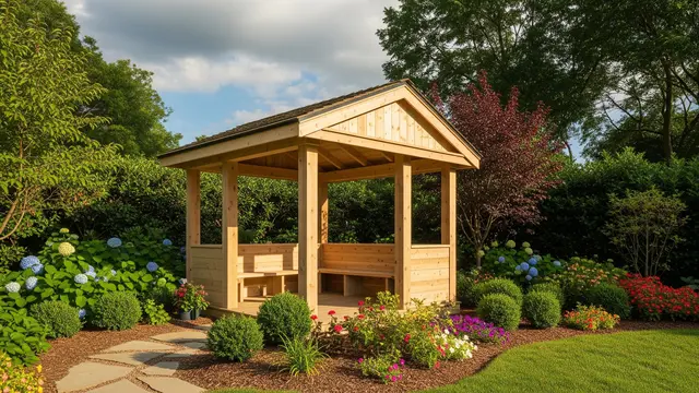 Model Gazebo Sederhana di Halaman Rumah/Gemini AI