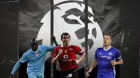 Mario Balotelli, Jogn Terry dan Roy Keane. (Bola.com/Dody Iryawan)