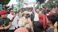 Menteri Pertahanan RI Prabowo Subianto. (Arya Prakasa/Liputan6.com)