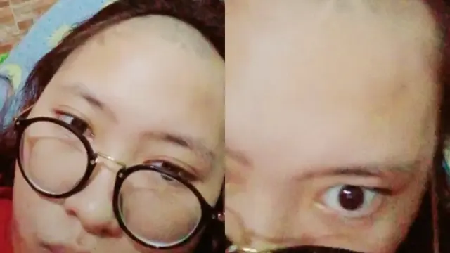 Salah potong poni