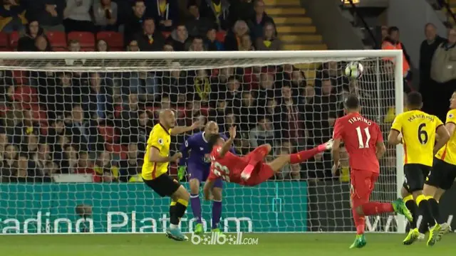 Kandidat Gol Terbaik Premier League, Tembakan Salto Penentu Kemenangan Liverpool
