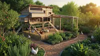 7 Desain Kandang Ayam Dekat Kebun Biar Kotorannya Bisa jadi Pupuk Langsung