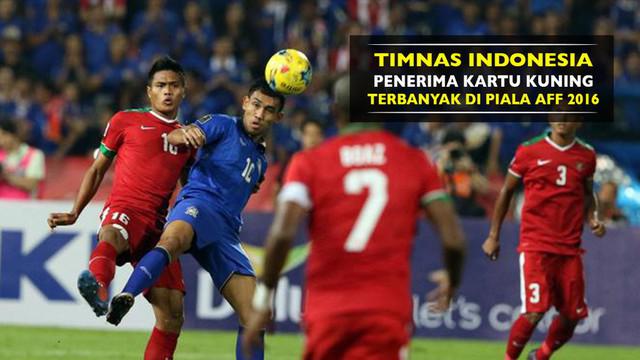 Timnas Indonesia tercatat sebagai tim dengan koleksi kartu kuning terbanyak pada piala AFF 2016, total 13 kartu kuning didapat.