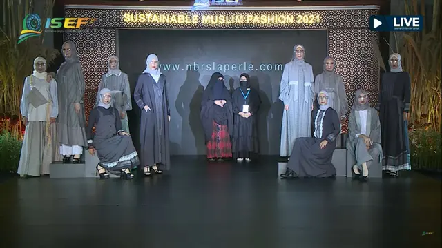 Kolaborasi NRBS Fashion X LA Perle di Indonesia Sharia Economic Festival ISEF