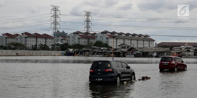 Fenomena Supermoon Akibatkan Banjir Rob di Muara Angke