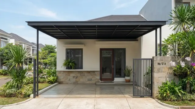 Model Kanopi Teras Besi yang Tidak Membuat Rumah Terlihat Berat