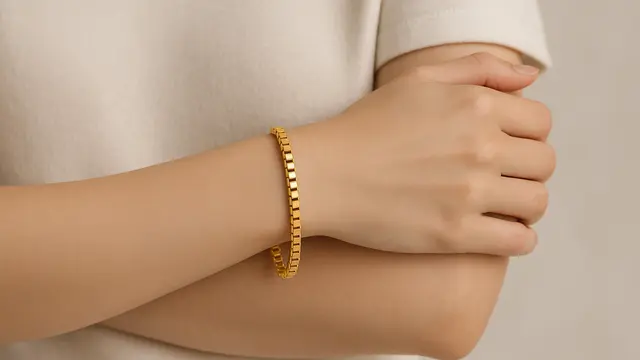 Model Gelang Emas Plat Polos untuk Investasi/Ilustrasi gambar oleh AI