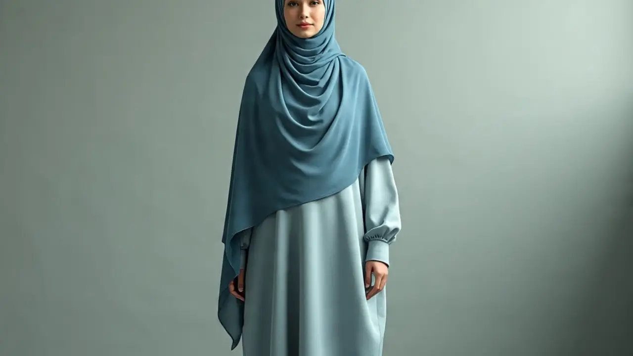 Ilustrasi Gamis Syari (Foto: Meta AI)