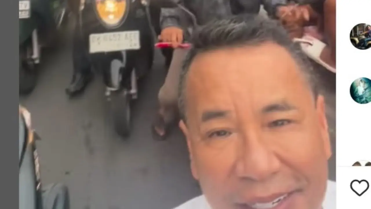 Liburan di Canggu Bali, Hotman Paris Keluhkan Macet Sampai Rela Naik Ojek Online