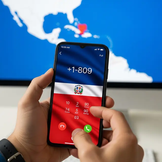 Menelepon ke Republik Dominika Menggunakan Kode +1-809 (AI Generated)
