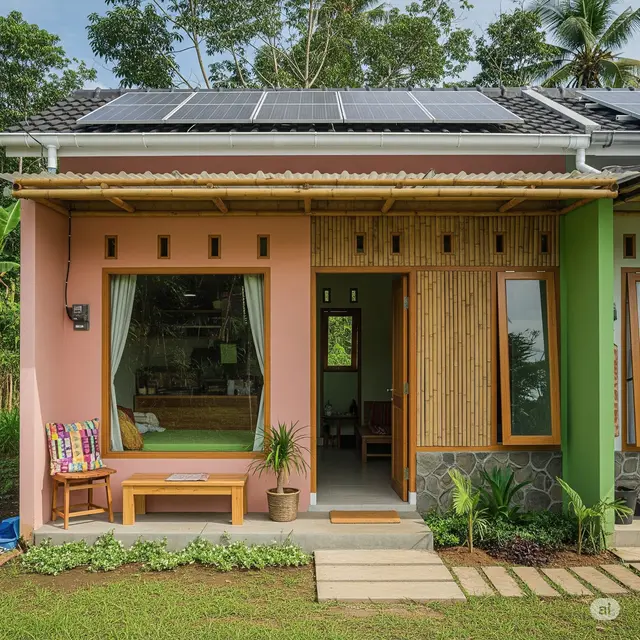 Inspirasi Rumah Sederhana Elegan. Foto: Gemini