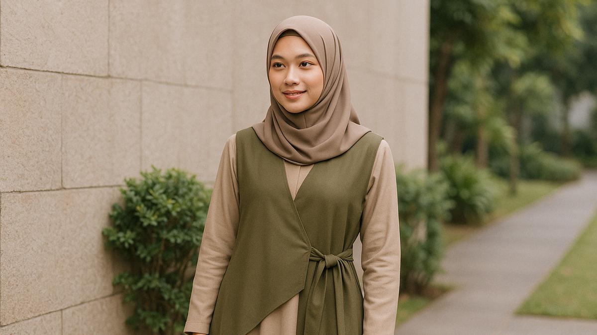 5 Model Gamis Rompi Terbaru 2025, Berikan Kesan Modern sekaligus Sopan