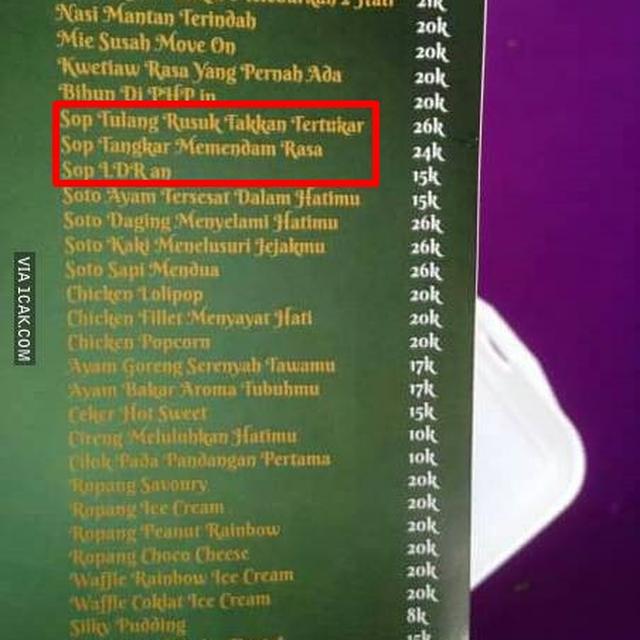 6 Tulisan Soap Nyeleneh di Gerobak Jualan Ini Bikin Gagal Paham