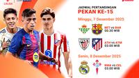 Jadwal Nonton LaLiga 2025/26 Pekan ke-15 di Vidio