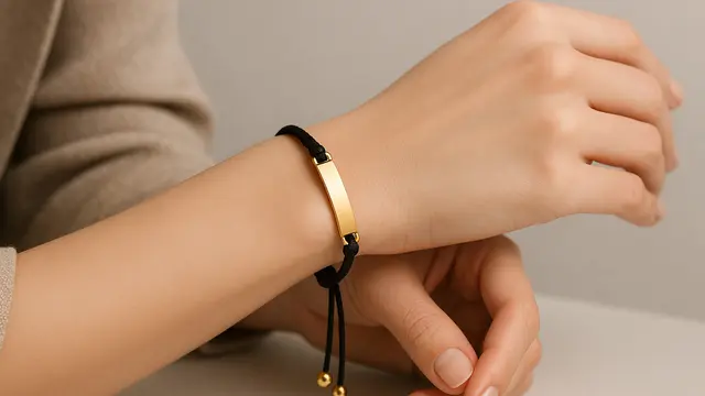 Model Gelang Tali Plat Emas yang Sedang Tren/Ilustrasi oleh AI