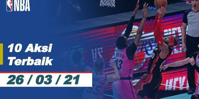 VIDEO: 10 Aksi Terbaik NBA, Slam Dunk Cantik dari Russell Westbrook