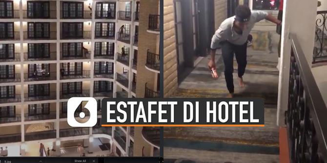 VIDEO: Viral Lomba Lari Estafet di Hotel, Ini Faktanya
