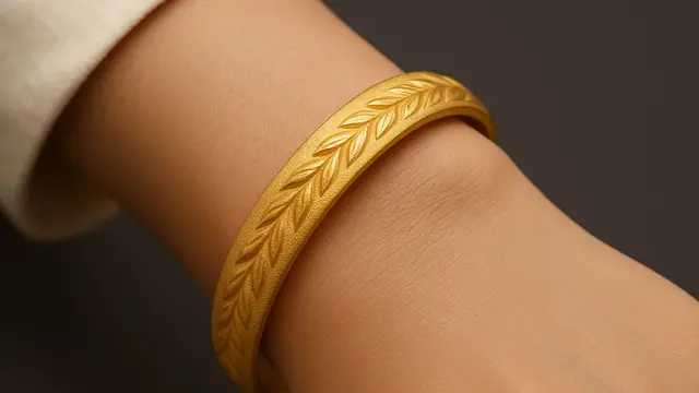 10 Gelang Emas 24 Karat Model Padi yang Tren di 2025, Elegan dan Bernilai Investasi
