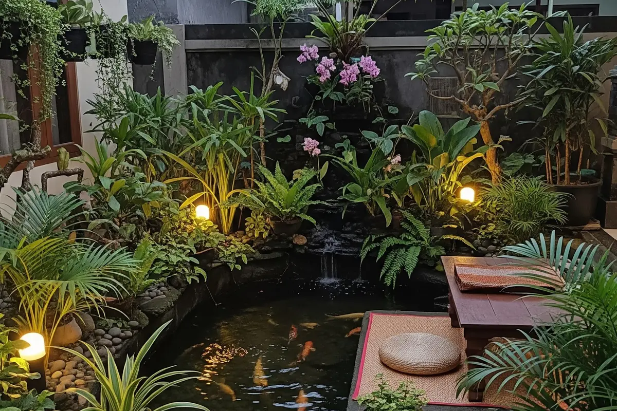 9 Ide Taman Rumah dengan Kolam Ikan untuk Healing, Ciptakan Oasis Relaksasi