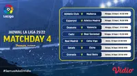 Jadwal dan Live Streaming La Liga Spanyol 2021/2022 Pekan Keempat di Vidio, 12-14 September 2021. (Sumber : dok. vidio.com)
