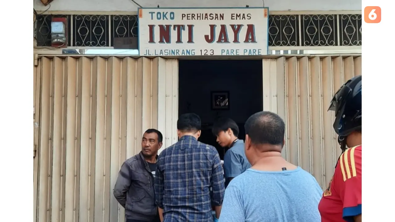 Toko emas di Parepare Dirampok.