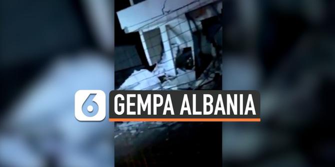 VIDEO: Gempa Besar Magnitudo 6,4 Guncang Albania