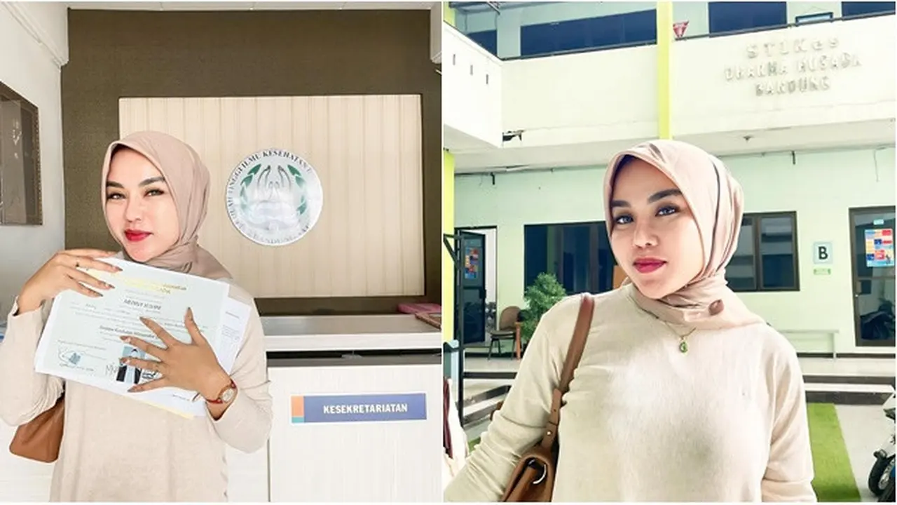 3 Bulan Bebas Penjara, Ini 6 Potret Haru Medina Zein Ambil Ijazah Bidan
