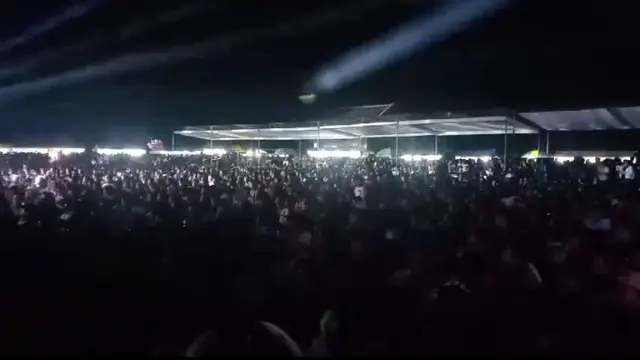 Ribuan pendukung pasangan 02 KH Ali Makki- Ali Ruchi ikuti cek Sound Horeg (Istimewa)