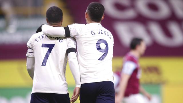 Foto Liga Inggris: Manchester City Terlalu Tangguh Bagi Burnley