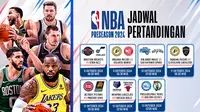 Jadwal dan siaran langsung NBA Preseason 2024/25 di Vidio. (sum. doc. vidio.com)