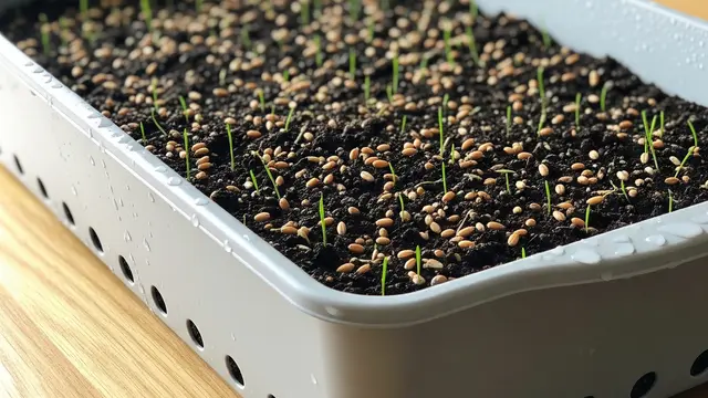 Wadah penanaman rumput gandum (Image by Gemini AI)