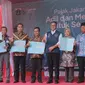 Gubernur DKI Jakarta Anies Baswedan menghadiri acara Pajak Jakarta Adil dan Merata. (Liputan6.com/Winda Nelfira)