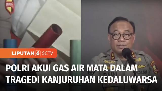 Mabes Polri mengakui jika sejumlah gas air mata yang dilepaskan aparat keamanan dalam tragedi di Stadion Kanjuruhan Malang, Jawa Timur, telah kedaluwarsa. Meski demikian, Polri memastikan 131 korban tewas bukan disebabkan gas air mata.