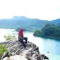 Pesona Pulau Pasumpahan di Kota Padang, Sumatera Barat. (Liputan6.com/ Novia Harlina)