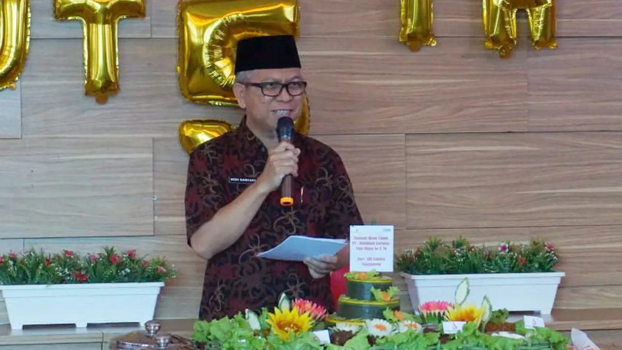 HUT PT. Mahakam Gerbang Raja Migas (MGRM) yang ke 5 tahun, di kantor BUMD tersebut, Jalan Lais Tenggarong.