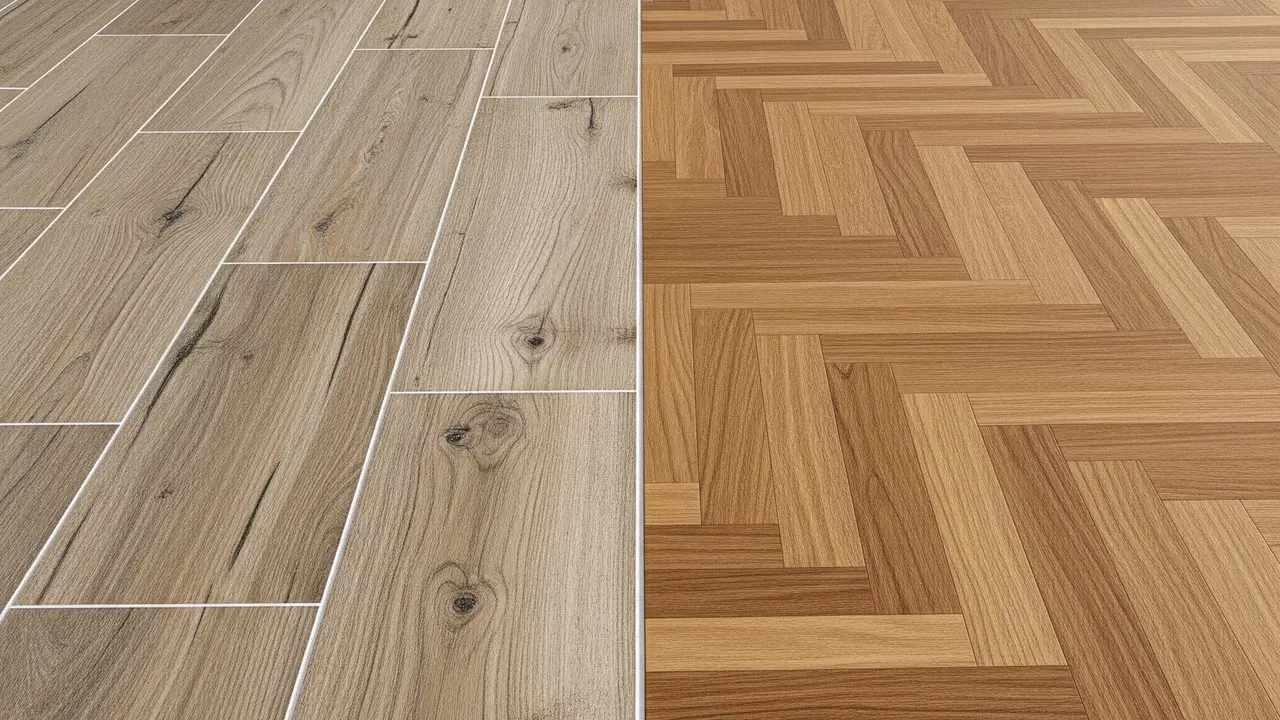 Keramik Motif Kayu vs Parket