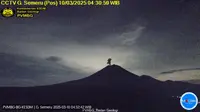 Gunung Semeru kembali erupsi pada Senin (10/3/2025), pukul 04.30 WIB. (Liputan6.com/ Dok PVMBG)