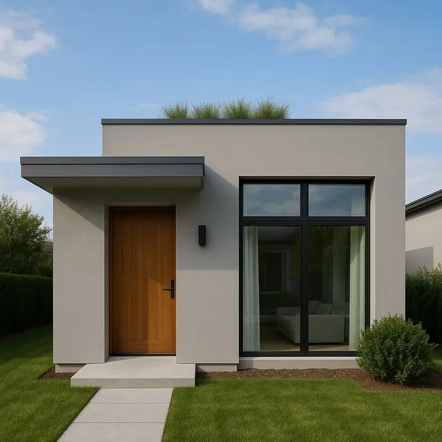 Atap Datar dengan Finishing Modern