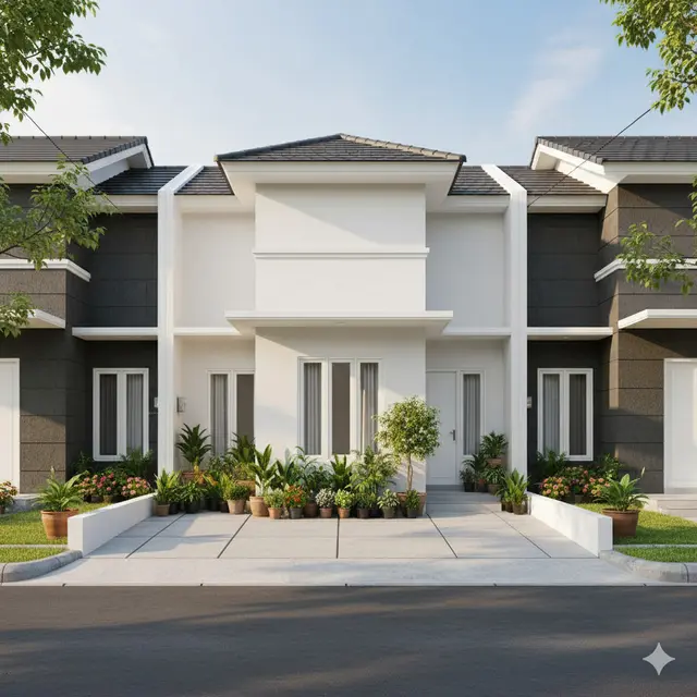 Model Rumah Tipe 72 di Lokasi Perumahan Modern