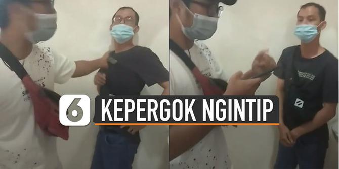 VIDEO: Pria Kepergok Ngintip di Toilet SPBU, Lemas Digertak Suami Korban