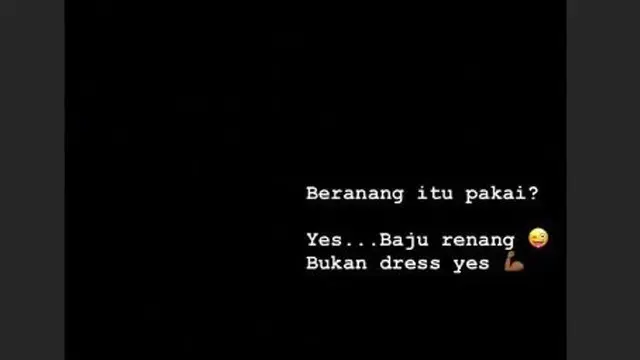 respon putri marino soal foto berenang (brilio/@putrimarino)