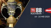 M88 Mansion dipastikan menjadi salah satu sponsor utama Piala Sudirman 2023 yang berlangsung&nbsp;berlangsung di Suzhou, China, 14 sampai 21 Mei. (foto: istimewa)