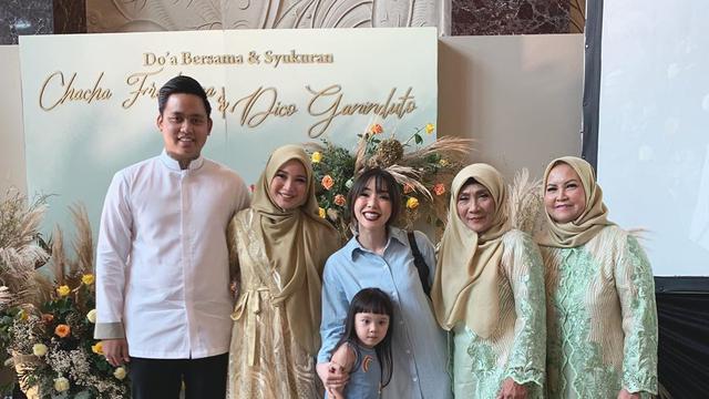 Gisela Anastasia menghadiri acara syukuran Chacha Frederica. (Foto: Dok. Instagram @gise_la)